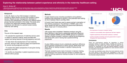 Thumbnail for Exploring relationships between patient experience and ethnicity in the maternity healthcare setting