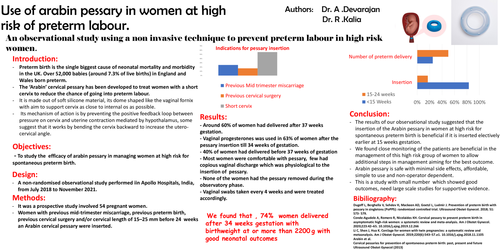 Preview of Case study, Arabin pessary in women with high risk of preterm labour