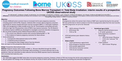 Thumbnail for Pregnancy Outcomes Following BMT +/- TBI: a prospective UKOSS observational study