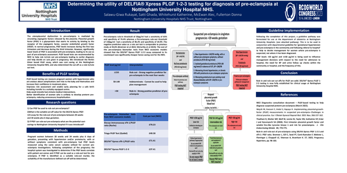 Preview of Determining the utility of DELFIA® Xpress PLGF 1-2-3testing for diagnosis of pre-eclampsia