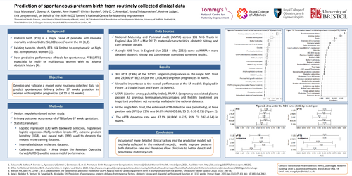 Preview of Prediction of spontaneous preterm birth from routinely collected clinical data