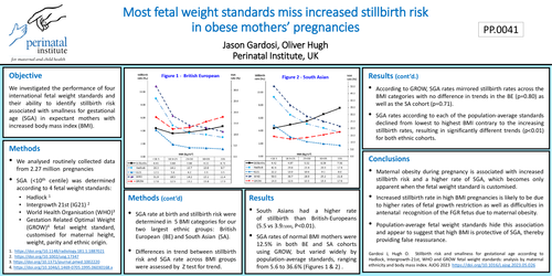 Preview of Most fetal weight standards miss increased stillbirth risk in obese mothers’ pregnancies