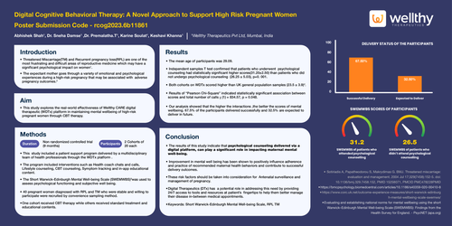Preview of Digital Cognitive Behavioral Therapy : Novel Approach to Support High Risk Pregnant Women