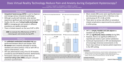 Thumbnail for Does Virtual Reality Technology Reduce Pain and Anxiety During Outpatient Hysteroscopy?