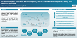 Thumbnail for Suspected Hypoxic Ischaemic Encephalopathy: a local review comparing coding with neonatal outcomes