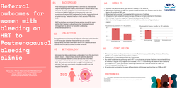 Thumbnail for Referral outcomes for women with bleeding on HRT to Postmenopausal bleeding Clinic.