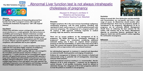 Preview of Abnormal Liver function test is not always intrahepatic cholestasis of pregnancy