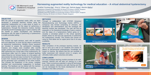Preview of Harnessing augmented reality technology for medical education –A virtual abdominal hysterectomy