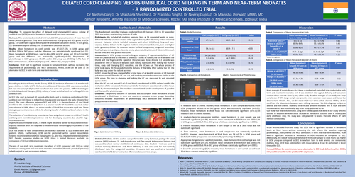 Preview of DELAYED CORD CLAMPING VERSUS UMBILICAL CORD MILKING IN TERM AND NEAR-TERM NEONATES
