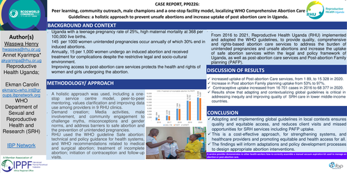 Preview of One-stop facility model, localizing WHO Comprehensive Abortion Care Guidelines in Uganda.