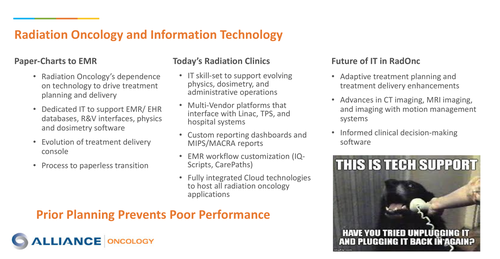 Preview of The important role an IT professional plays in supporting todays evolving radiation oncology clinic