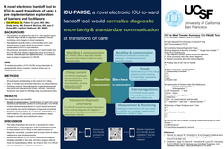 Thumbnail for A novel electronic handoff tool in ICU-to-ward transitions of care: A pre-implementation exploration of barriers and facilitators.
