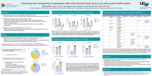 Preview of Screening and treatment of depression after mild traumatic brain injury in an urban public health system