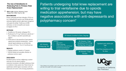 Thumbnail for The Use of Venlafaxine in Reducing Pain in Primary Total Knee Replacement