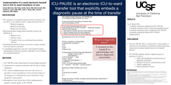 Preview of Implementation of a novel electronic handoff tool in ICU-to-ward transitions of care