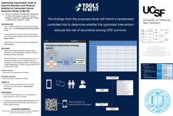 Thumbnail for Optimization of a nutrition and physical activity intervention for colorectal cancer survivors: The Tools to Be Fit study