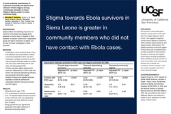 Thumbnail for A post-outbreak assessment of exposure proximity and Ebola virus disease-related stigma among community members in Kono District, Sierra Leone: A cross-sectional study
