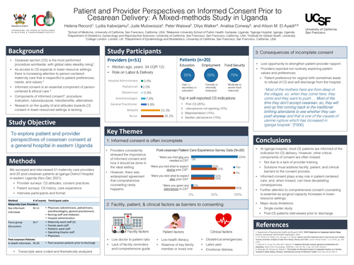 Preview of Patient and Provider Perspectives on Informed Consent Prior to Cesarean Delivery: A Mixed-methods Study in Uganda