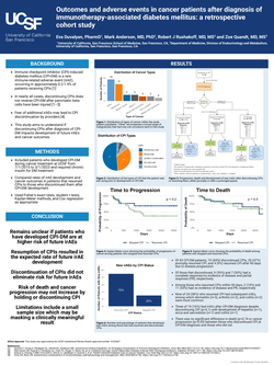 Preview of Outcomes and adverse events in patients with cancer after diagnosis of immunotherapy-associated diabetes mellitus: a retrospective cohort study