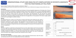 Thumbnail for Observational study and analysis of complications in patients candidate for the positioning of PICC-port