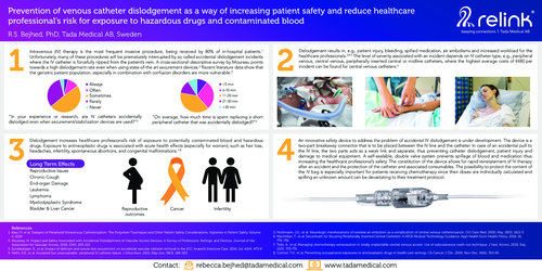 Preview of Prevention of venous catheter dislodgement as a way of increasing patient safety and reduce healthcare professional’s risk for exposure to hazardous drugs and contaminated blood