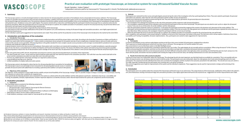 Preview of User evaluation of a prototype of the Vascoscope, an aid for easy Ultrasound Guided Vascular Access