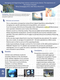 Thumbnail for Central Intravenous implantable device; Organization patient’s care, surgical technique and results; A single center, one surgeon two years’ experience, 1359 cases