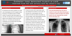 Thumbnail for Catheter loop in a port-a-cath inserted from the left axilary vein
