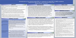 Thumbnail for Introduction of an antimicrobial PICC in response to high PICC CLABSI incidence
