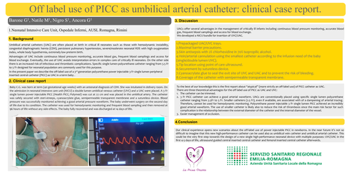 Preview of Off label use of PICC as umbilical arterial catheter: clinical case report