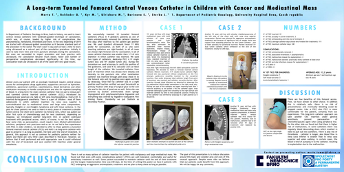 Preview of A long-term tunneled femoral central venous catheter in children with cancer and mediastinal mass