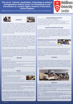 Thumbnail for A investigation of the use of infrared visualisation technology to enhance preregistration student nurses for Venepuncture and Cannulation at a higher institute of education in London, United Kingdom