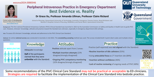 Preview of Peripheral intravenous catheter practice in emergency department: best evidence vs. reality