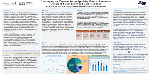 Preview of Leveraging the Vascular Access Specialty Team to Promote a Culture of Safety, Harm and Cost Reduction