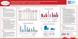 Thumbnail for Feasibility and safety of peripherally inserted central catheters in patients with acute leukemias and myelodysplastic neoplasms – a single center experience.
