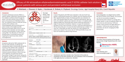 Thumbnail for Efficacy of 4% tetrasodium ethylenediaminetetraacetic acid (T-EDTA) catheter lock solution in cancer patients with venous port and persistent withdrawal occlusion