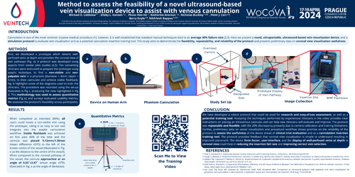 Preview of Method to assess the feasibility of a novel ultrasound-based vein visualization device to assist with venous cannulation