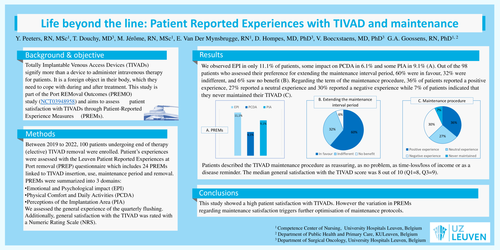 Preview of Life beyond the line: Patient Reported Experiences with TIVAD and maintenance.