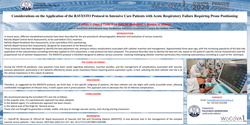 Thumbnail for Considerations on the Application of the RAVESTO Protocol in Intensive Care Patients with Acute Respiratory Failure Requiring Prone Positioning