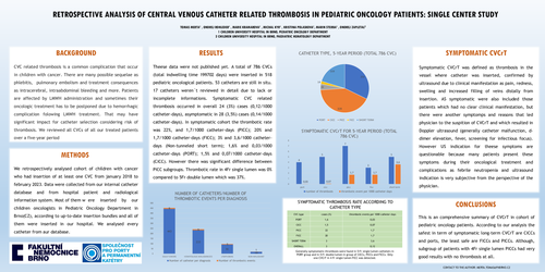 Preview of Central venous catheter related thrombosis in pediatric oncology patients: A retrospective, single center study