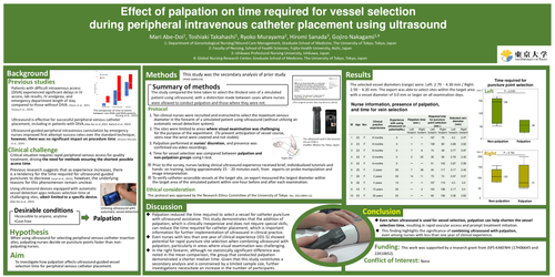 Preview of Effect of palpation on time required for vessel selection during peripheral intravenous catheter placement using ultrasound