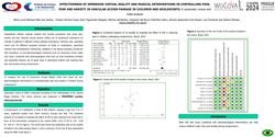 Thumbnail for EFFECTIVENESS OF IMMERSIVE VIRTUAL REALITY AND MUSICAL INTERVENTIONS IN CONTROLLING PAIN, FEAR AND ANXIETY IN VASCULAR ACCESS PASSAGE IN CHILDREN: A systematic review and meta-analysis