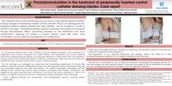 Thumbnail for Photobiomodulation and Silver polyurethane foam dressing with hydrocolloid adhesive border to Peripherally Inserted Central Catheter Injury: Case Report